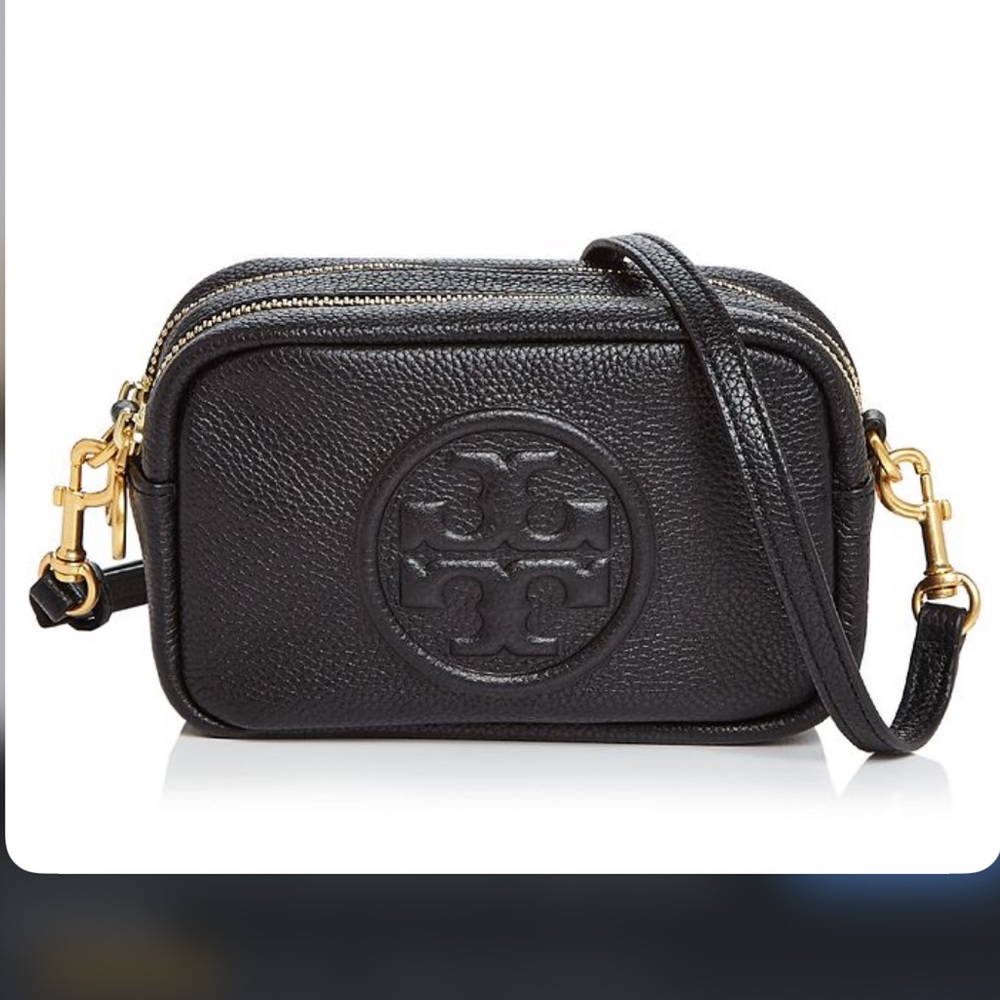 Black Leather Crossbody Bag